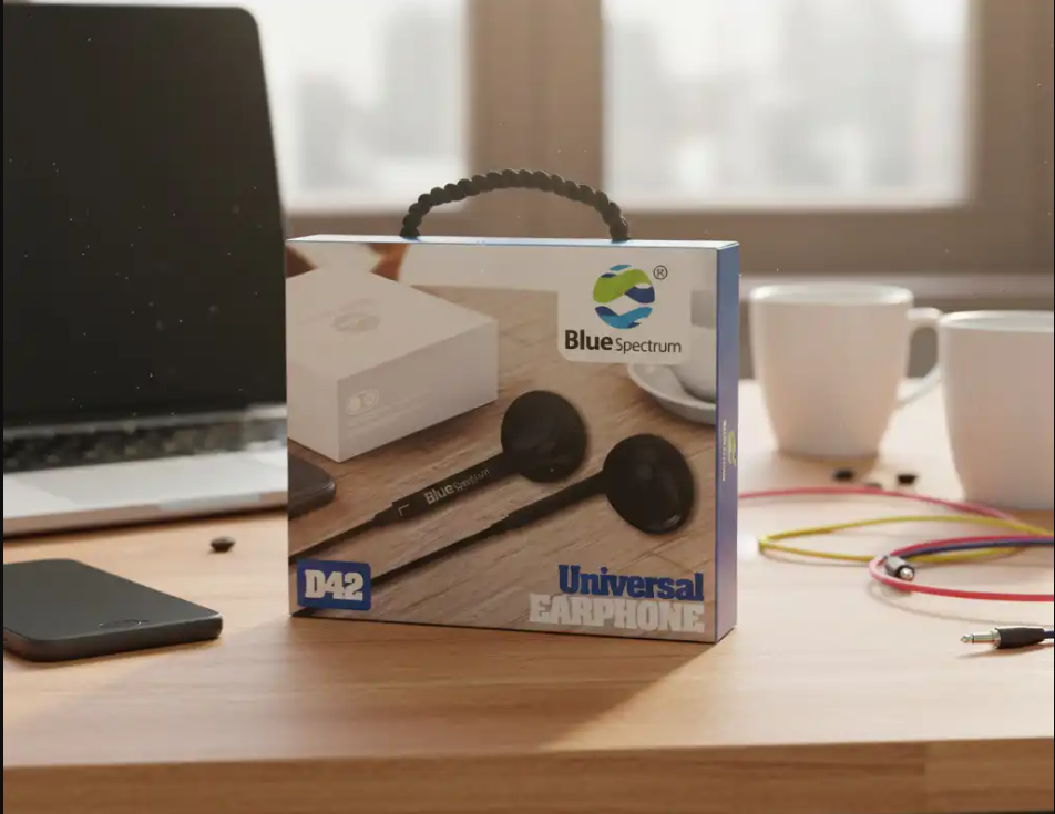 Blue Spectrum Écouteurs Jack 3.5mm – Bass Stéréo Premium