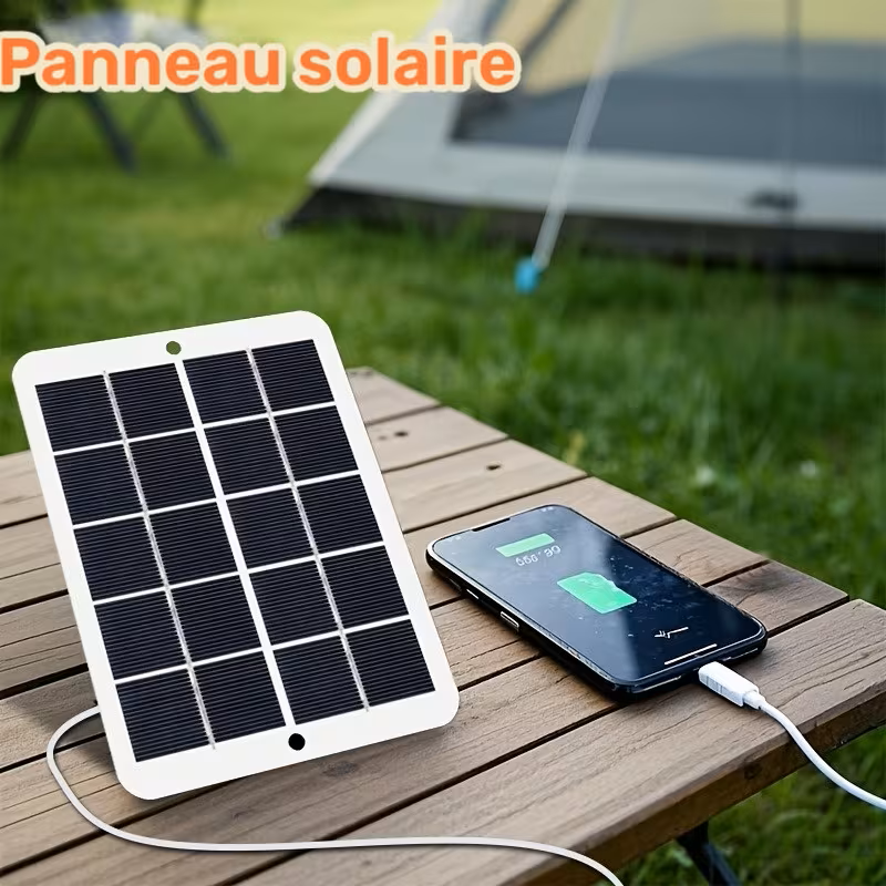 Chargeur Solaire Portable USB – Panneau Solaire Outdoor