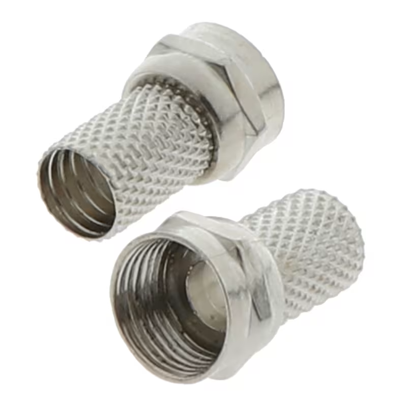 Connecteur F à visser compatible avec câble coaxial RG6