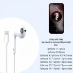 Écouteurs avec interface Lightning de 120 cm de long, adaptés aux écouteurs filaires iPhone,