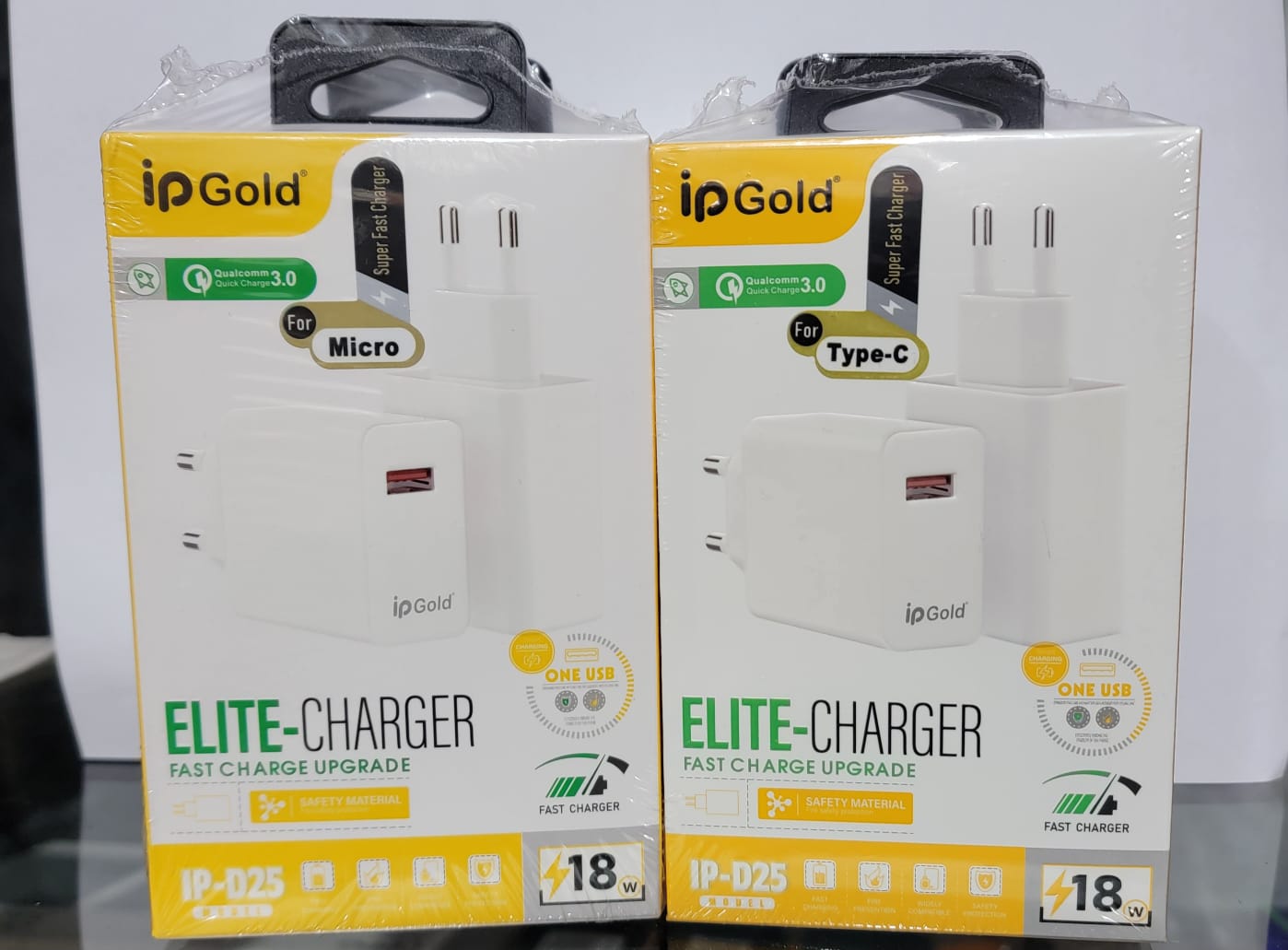 Ip Gold 20W Max Fast Charger – Dual USB 3.1 Ports, Smart Chip, Safe Protection