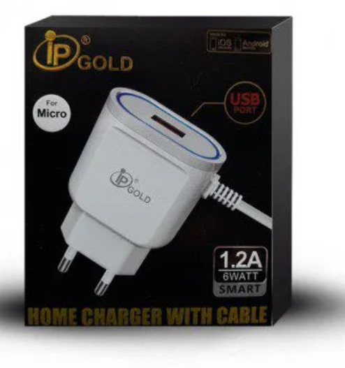 Ip Gold Chargeur rapide fast pour smartphone 2 en 1 original