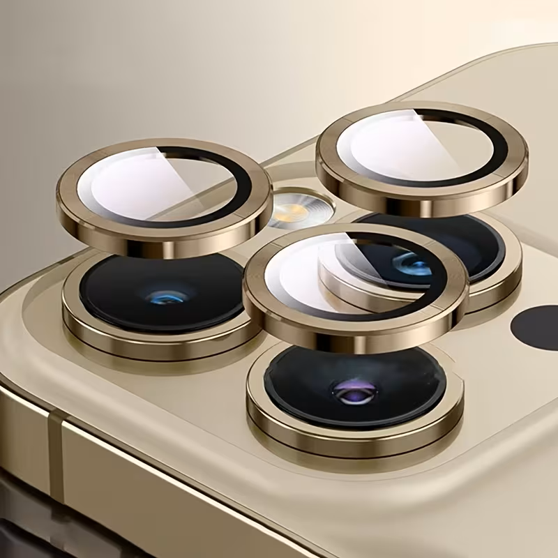 Protection caméra – MARQUE – Iphone 13 Pro Max – Aluminium anodisé – Verre trempé – 9H