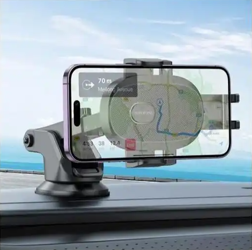 Support Téléphone Voiture 360° Silicone – Verrouillage Auto