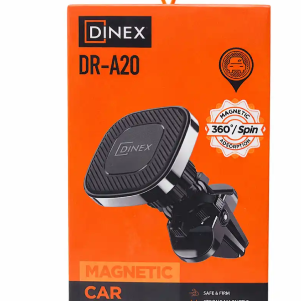 Support Voiture Magnétique DINEX DR-A20 – Rotation 360° Grille