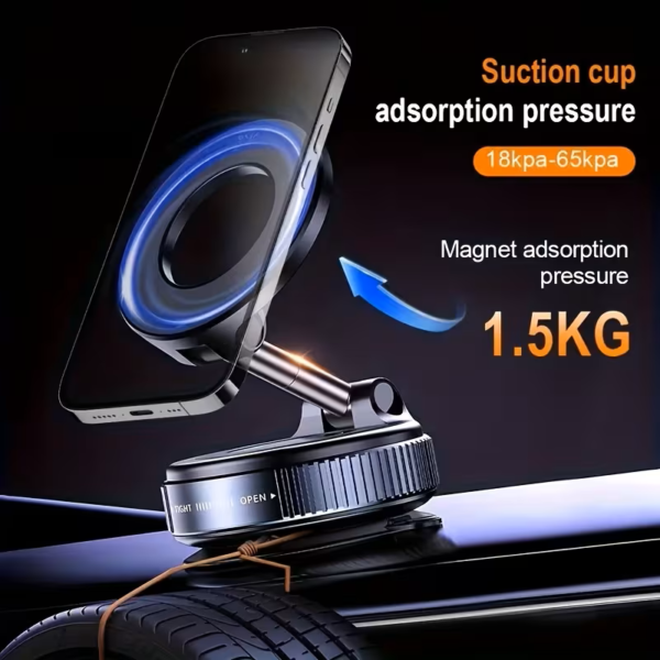 Support Téléphone de Bureau et Voiture 360° module K007 – Magnétique avec Ventouse Ultra Puissante