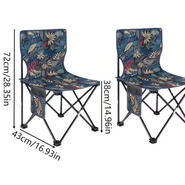Chaise pliante de camping en plein air, chaise de loisirs portable et isolée