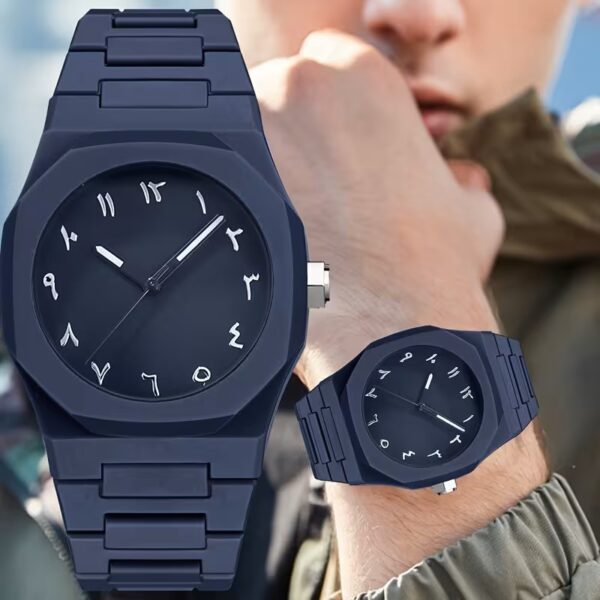 1pc Montre à quartz de sport décontractée pour l&rsquo;extérieur, en plastique confortable,