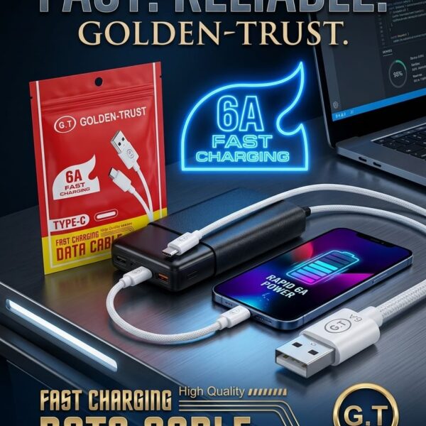 Câble de Données Type C-USB 6A Haute Performance – Spécial Charge Rapide