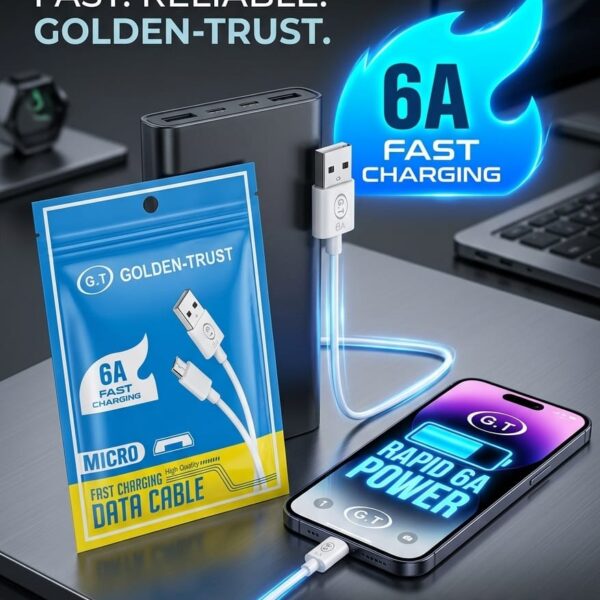 Câble de Charge Rapide Micro-USB 6A – Haute Vitesse pour Android