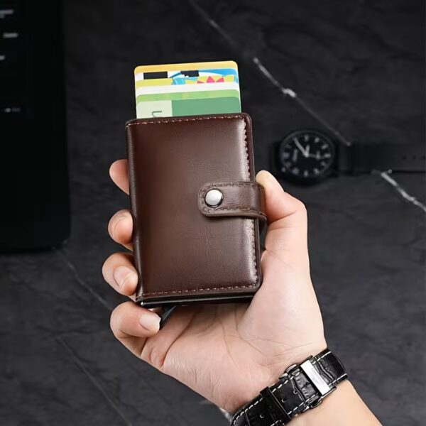 Porte-Cartes Intelligent Anti-Vol (RFID) en Fibre de Carbone – Design Premium