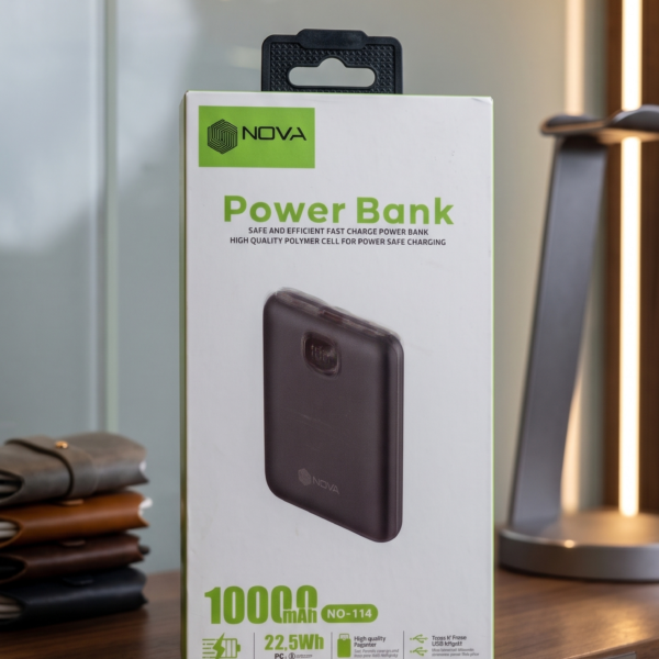 Power Bank NOVA 10000mAh – Charge Rapide 22.5W & Écran LED Intelligent
