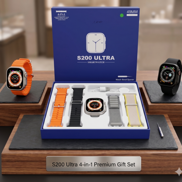 Smartwatch S200 Ultra 49mm – Pack Premium 4-en-1